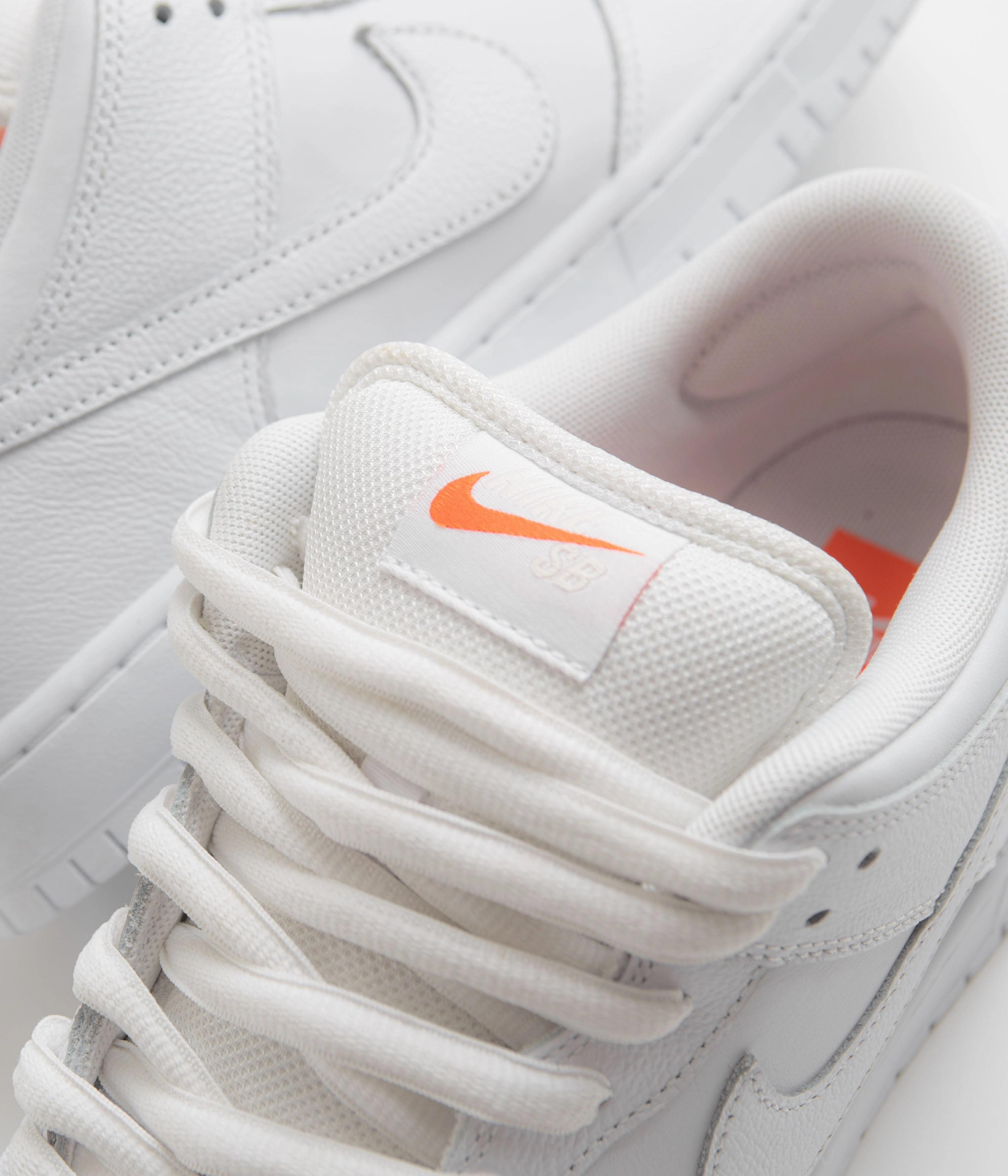 Nike Artificial Turf Soccer Shoes Nike SB Orange Label Dunk Low Pro Shoes - White / White - White - White