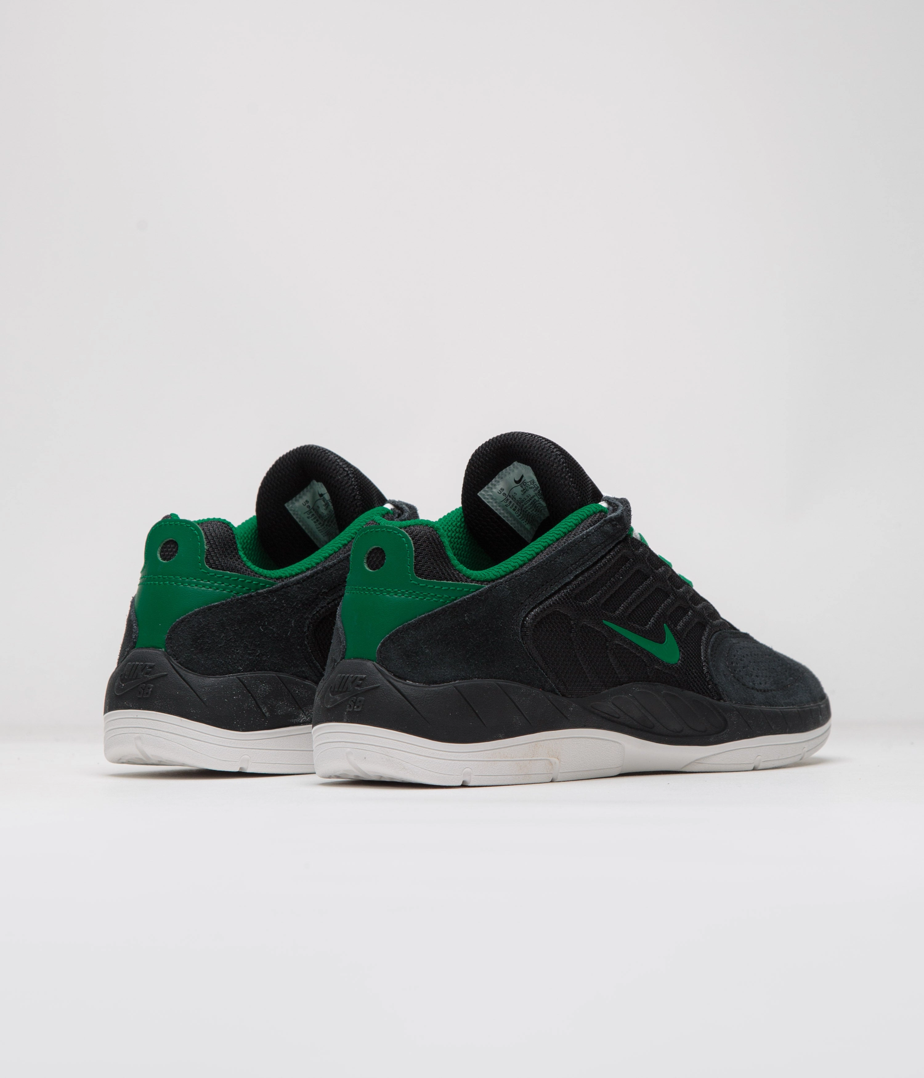 Customizable Nike Shoes Nike SB Vertebrae Shoes - Black / Malachite - Black - Summit White