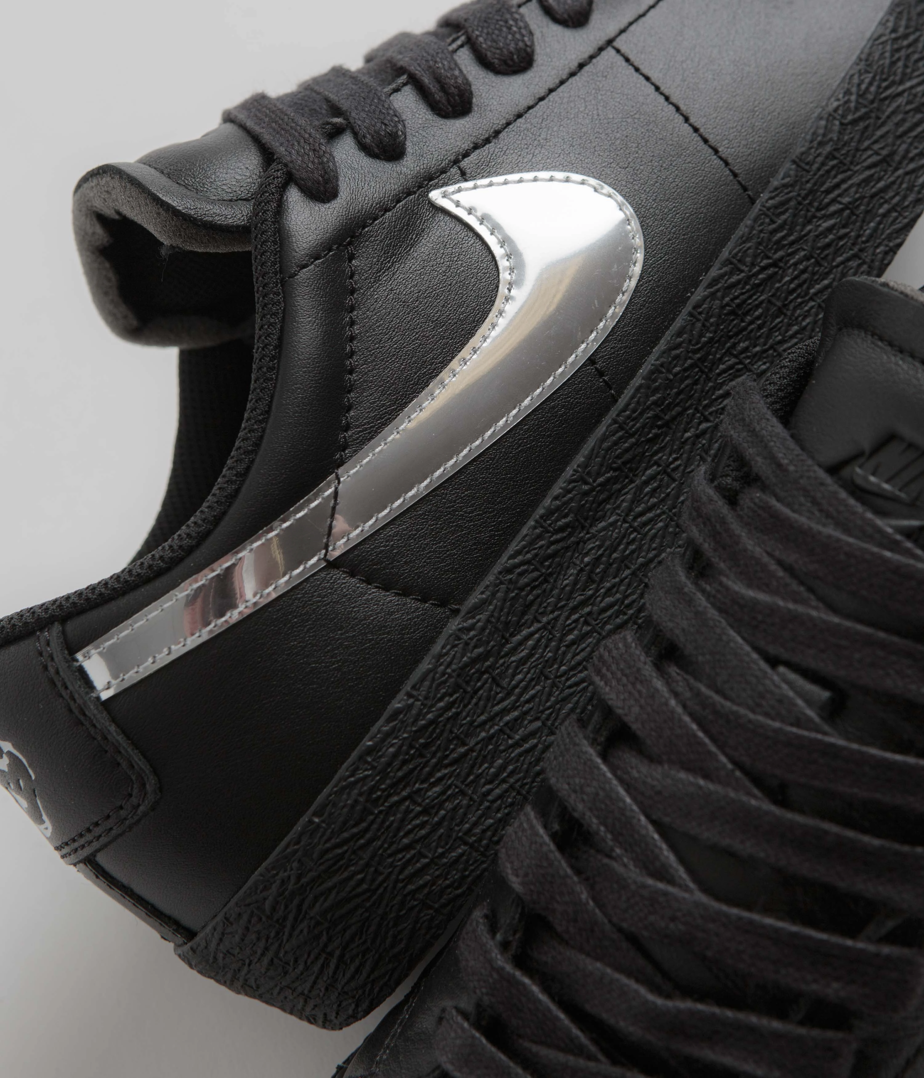 Brand New Nike Shoes Nike SB x Dancer Skateboards Blazer Low Shoes - Black / Metallic Silver / Black