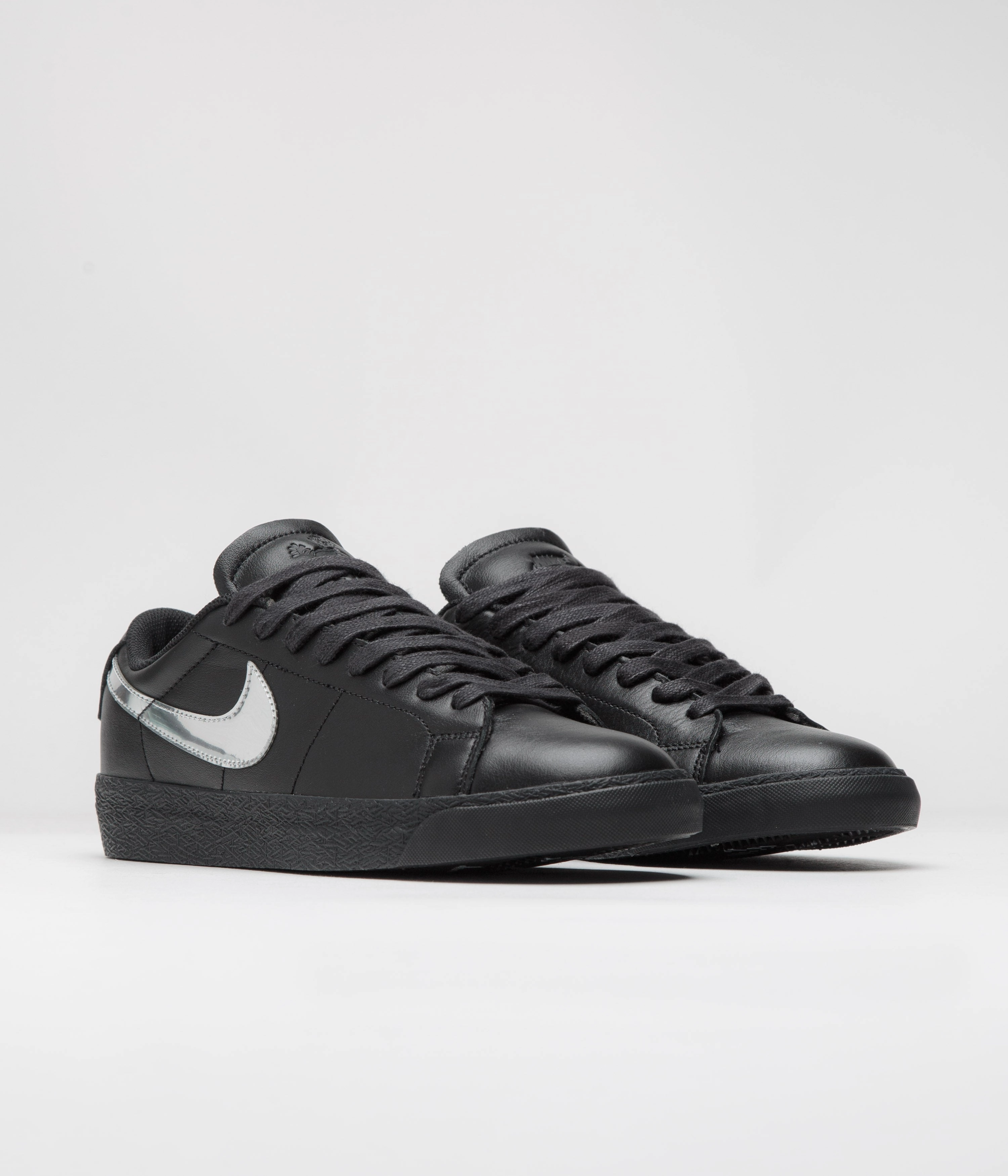 Nike SB x Dancer Skateboards Blazer Low Shoes - Black / Metallic Silver / Black Nike.com Shoes