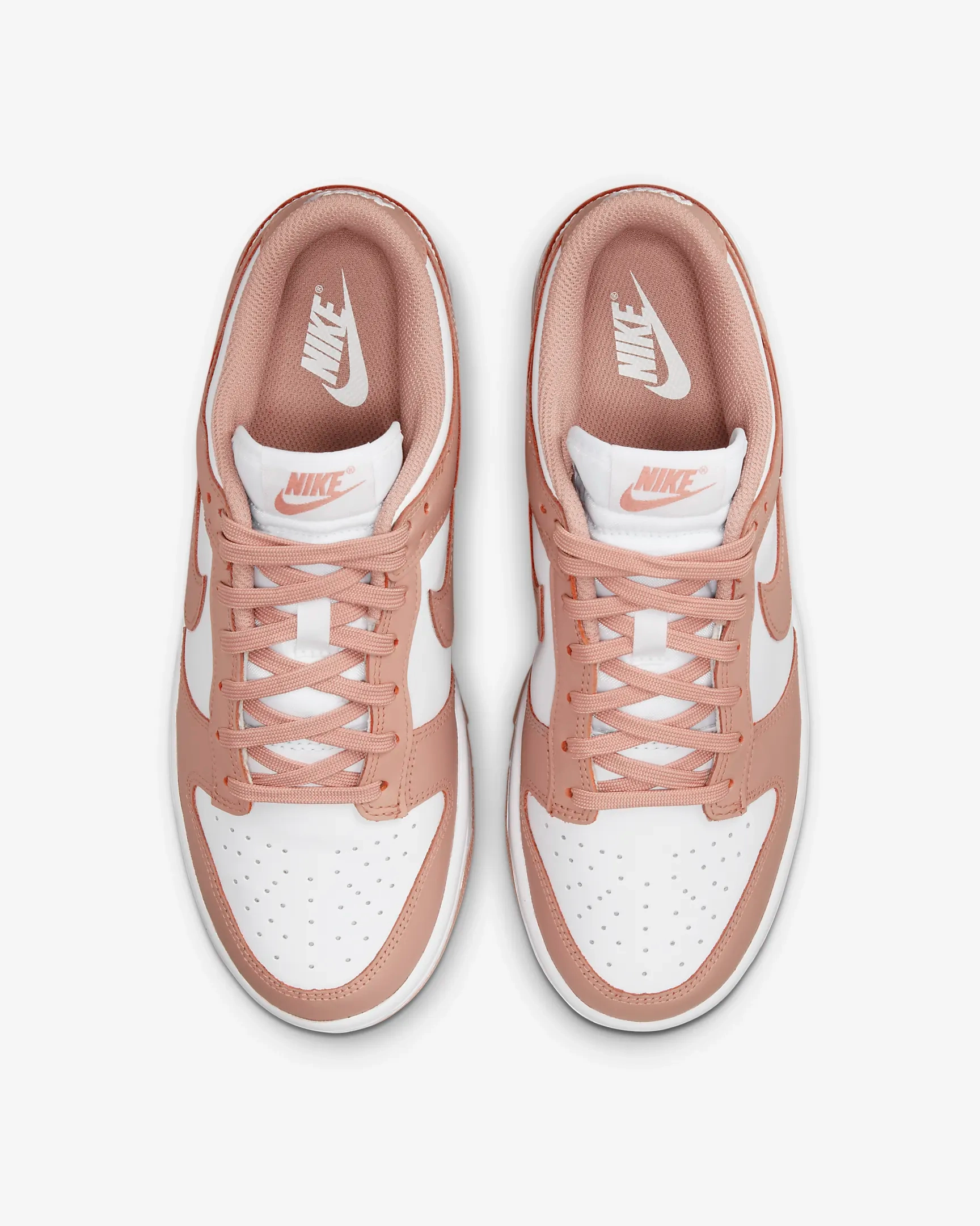 Nike Koston Shoes Nike Women's Dunk Low Shoes - White / Rose Whisper