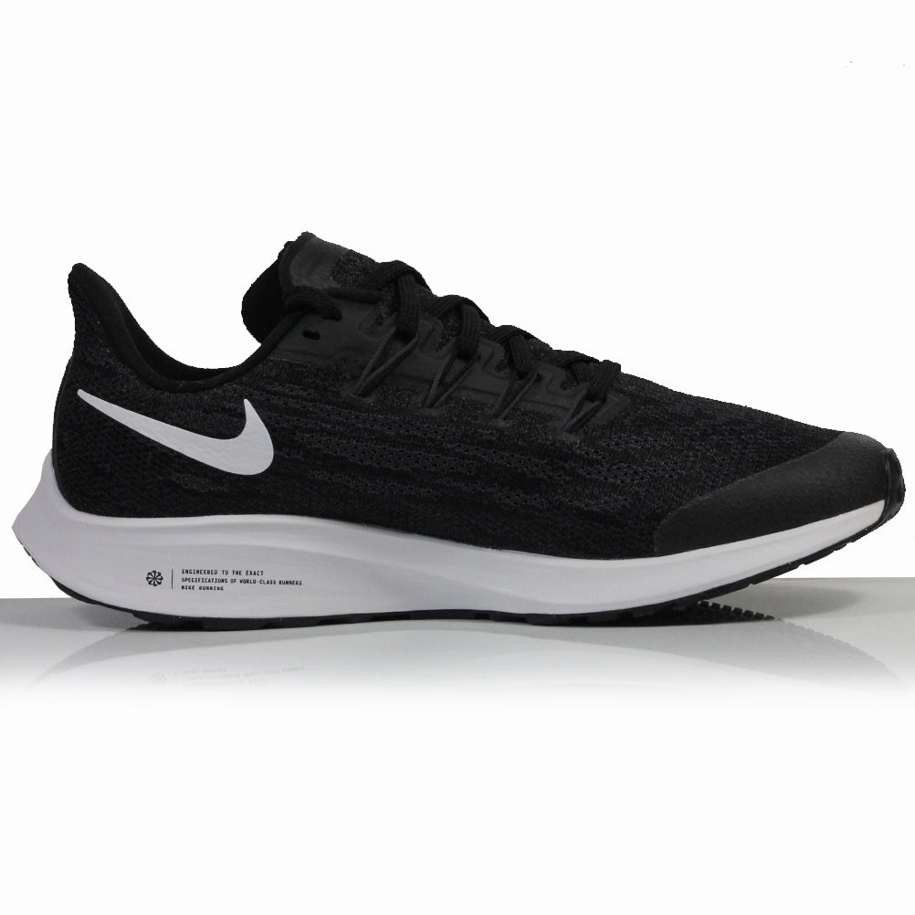 Lacing Your Running Shoes Nike Zoom Pegasus 36 Women's Running Shoe - Black/White/Thunder Grey