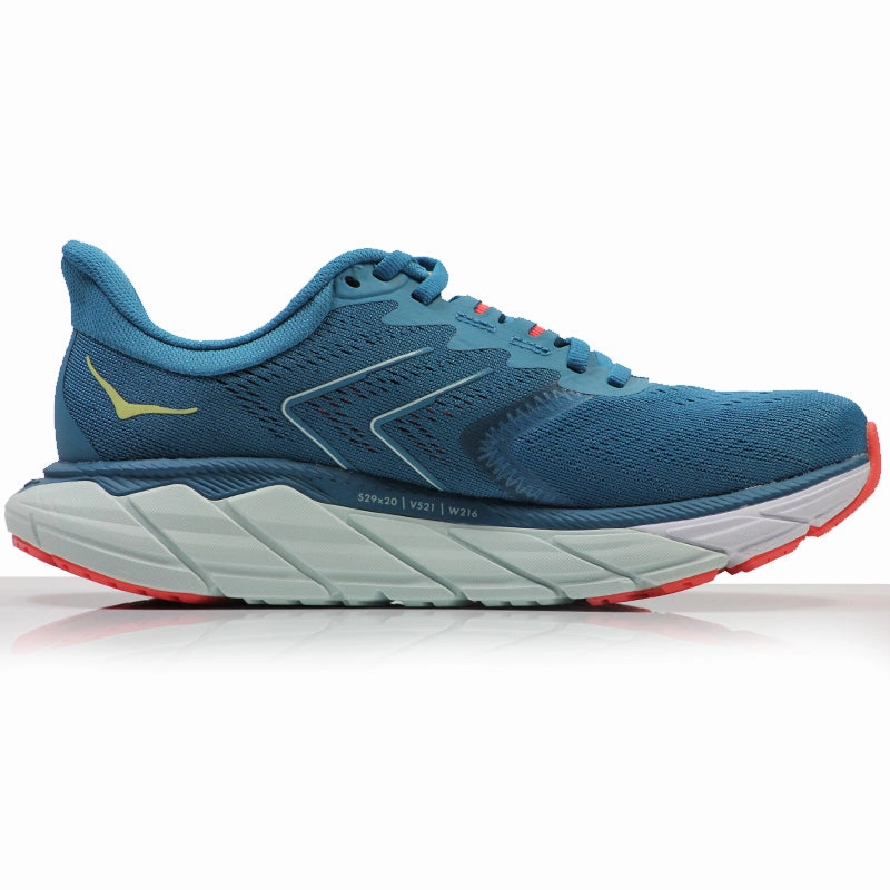 Outdoor Running Shoes Hoka One One Arahi 5 Women's Running Shoe - Mosaic Blue/Luminary Green