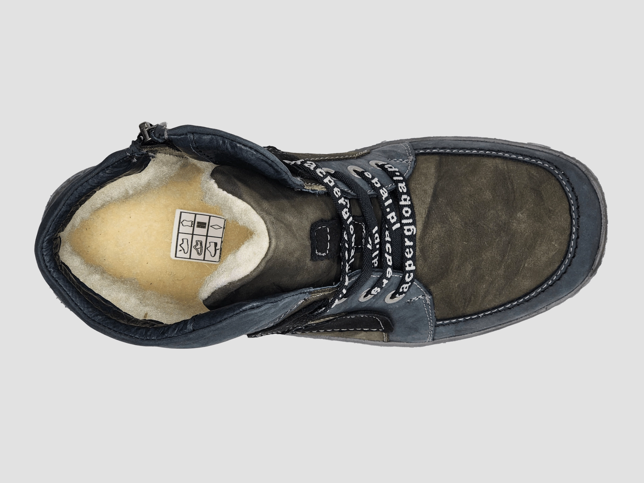 Men's Comfort Thick Wool-Lined Zip-Up Leather Boots - Olive Brown Suede Cowgirl Boots