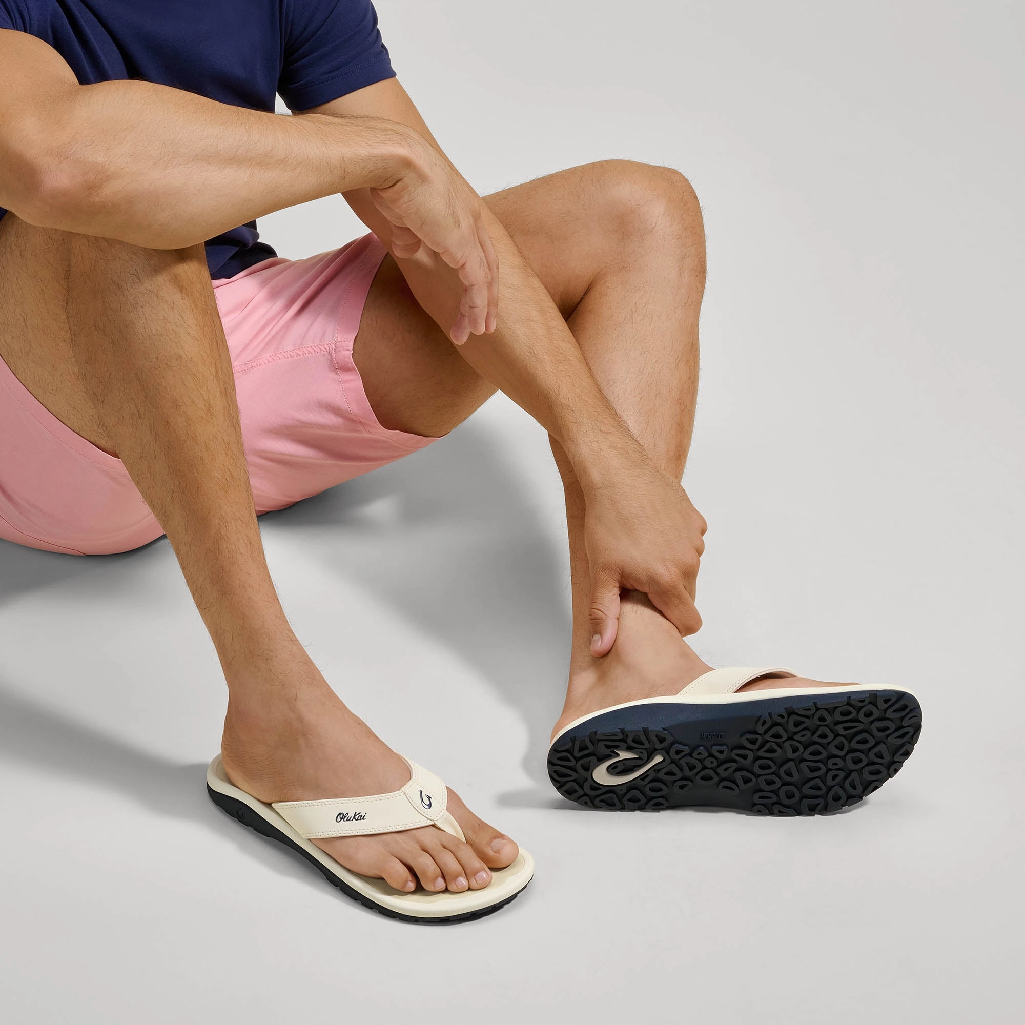 Ohana - White Sand / Deepest Depths Steel Toe Sandals