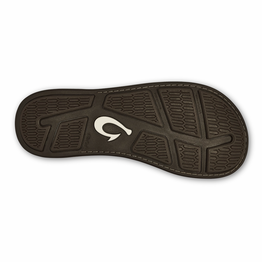 Olukai Tuahine Sandal-Dk Wood/Dk Wood Sandals Clipart