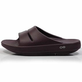 Best Running Shoe For Overpronation And Flat Feet OOfos Women's OOahh Recovery Slide - Cabernet