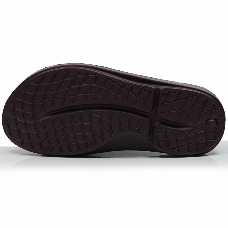 Best Running Shoes For Big Guys OOfos Women's OOahh Recovery Slide - Cabernet