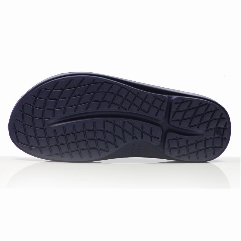OOfos Women's OOahh Recovery Slide - Navy Run And Walk Shoes