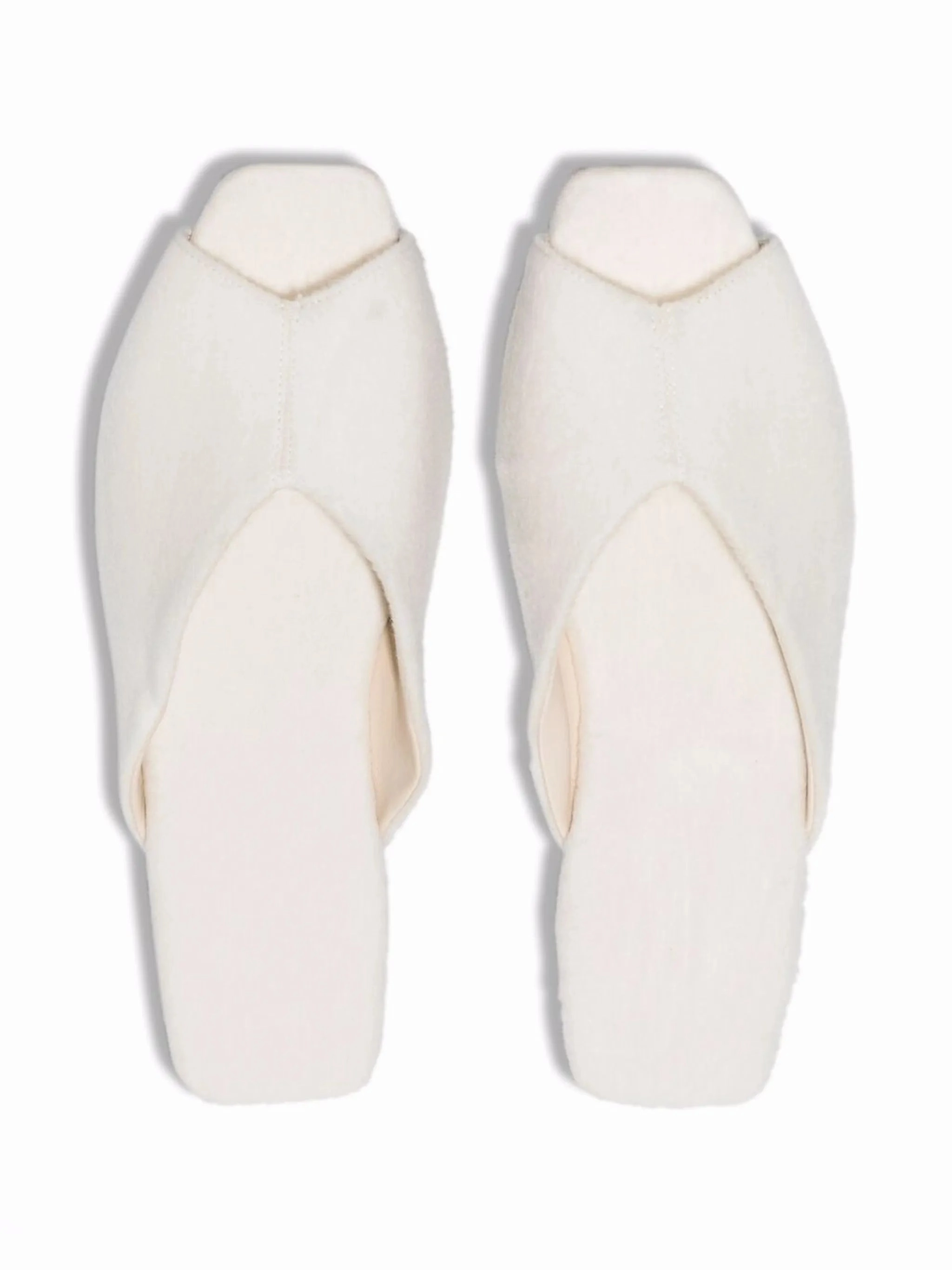 Flat Shoes Vintage open-toe wool slippers