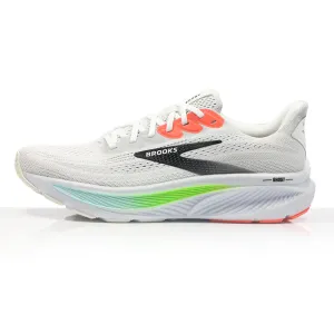 Best Ankle Support Running Shoes Brooks Ghost 17 Men's Running Shoe - White/Pink Clay/Gecko