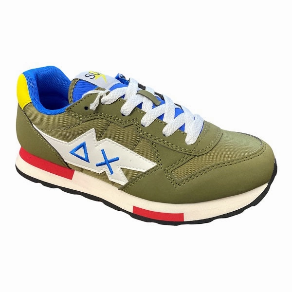 Sneakers Designer Shoes Sun68 scarpa sneakers da ragazzo Niki Solid Z32318 19 militare
