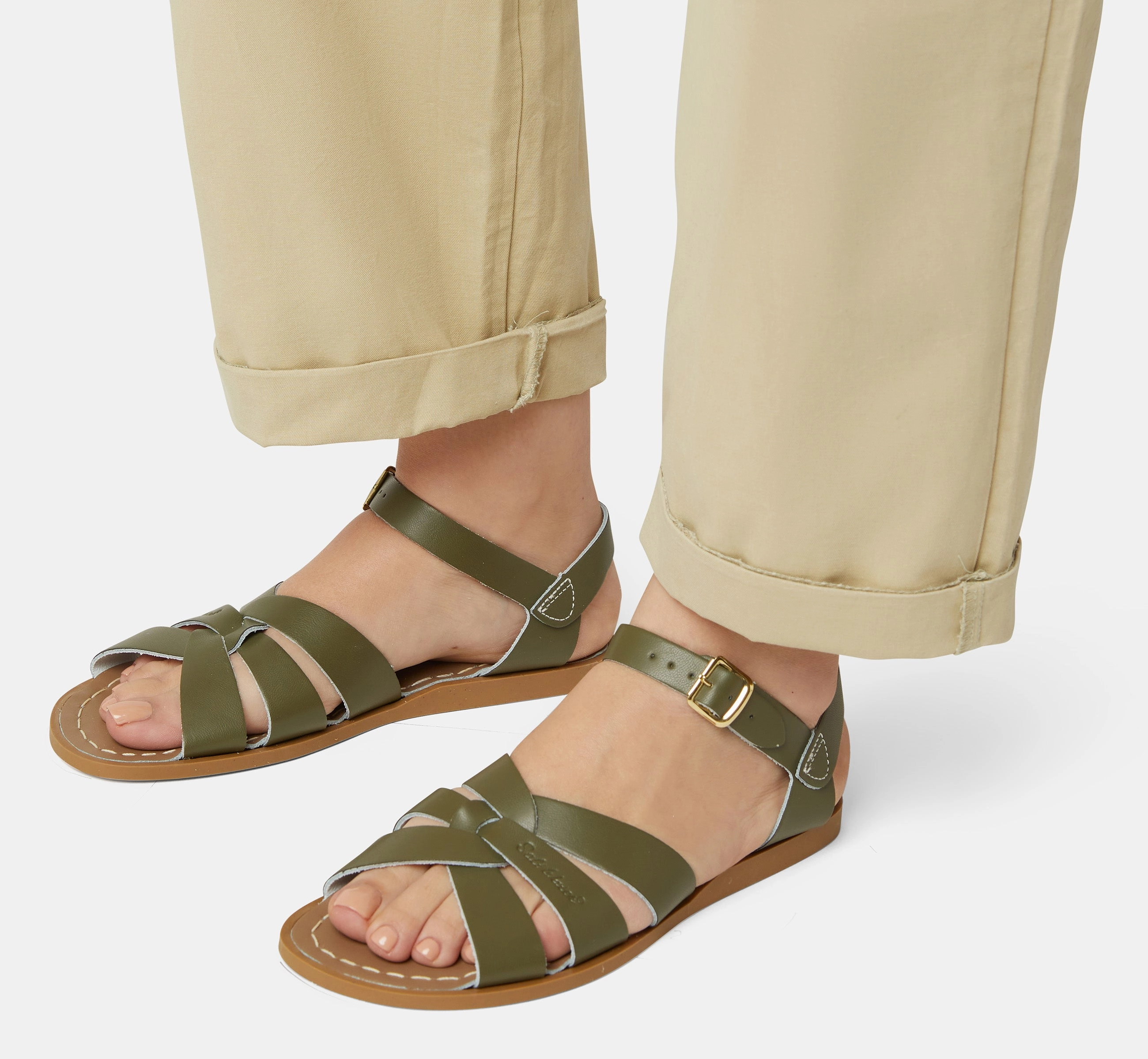 Sandals For Leather Original Olive Womens Sandal