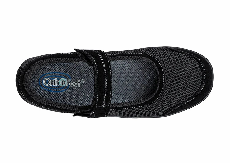 Orthofeet Women - Chattanooga - Black Moretti Dress Shoes
