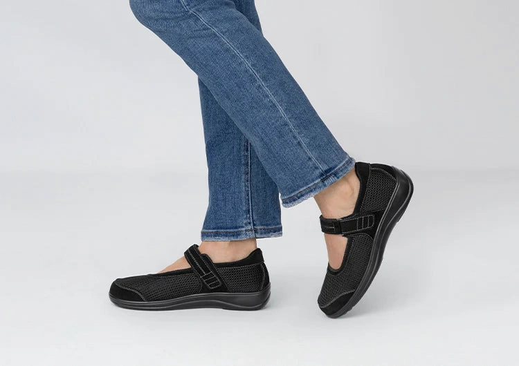 Dress Match Shoes Orthofeet Women - Chattanooga - Black