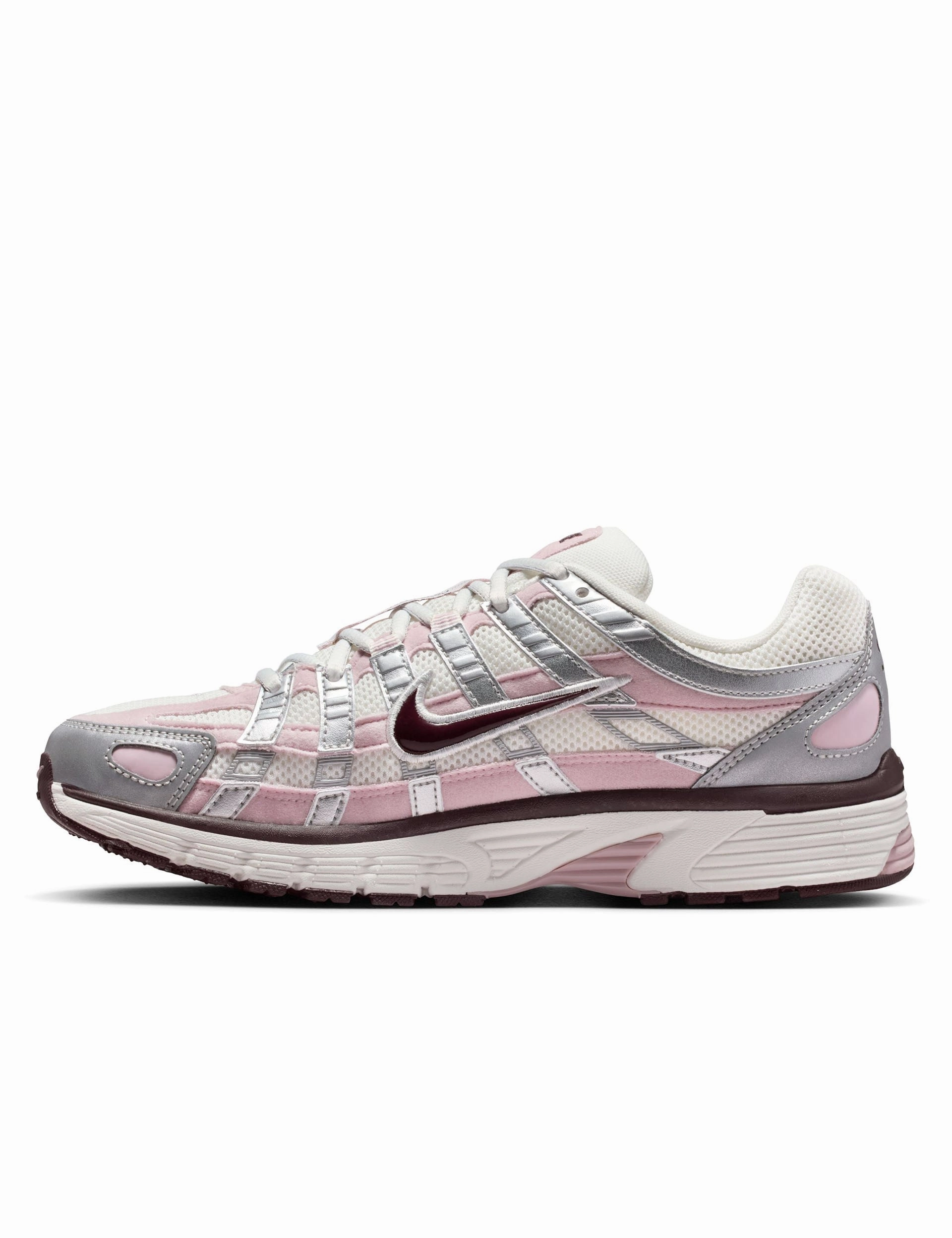 Nike Work Shoes P-6000 Shoes - Summit White/Plum Chalk/Metallic Silver