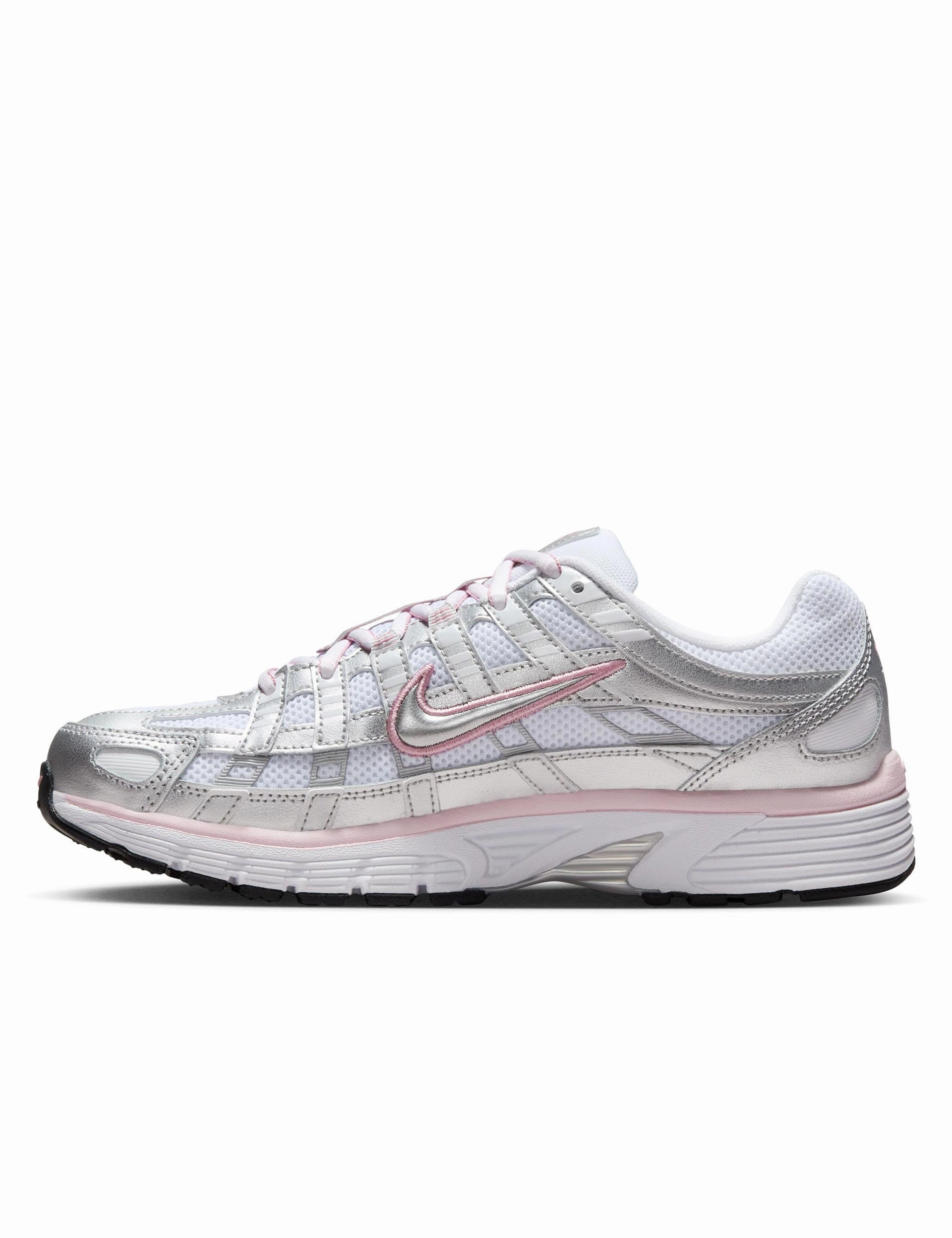 P-6000 Shoes - White/Metallic Silver/Elemental Pink Nike Shoes Forrest Gump