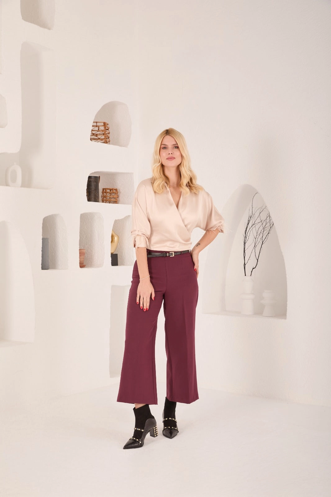 The  Valentina Leather Block Heel Women Boot Cargo Boots