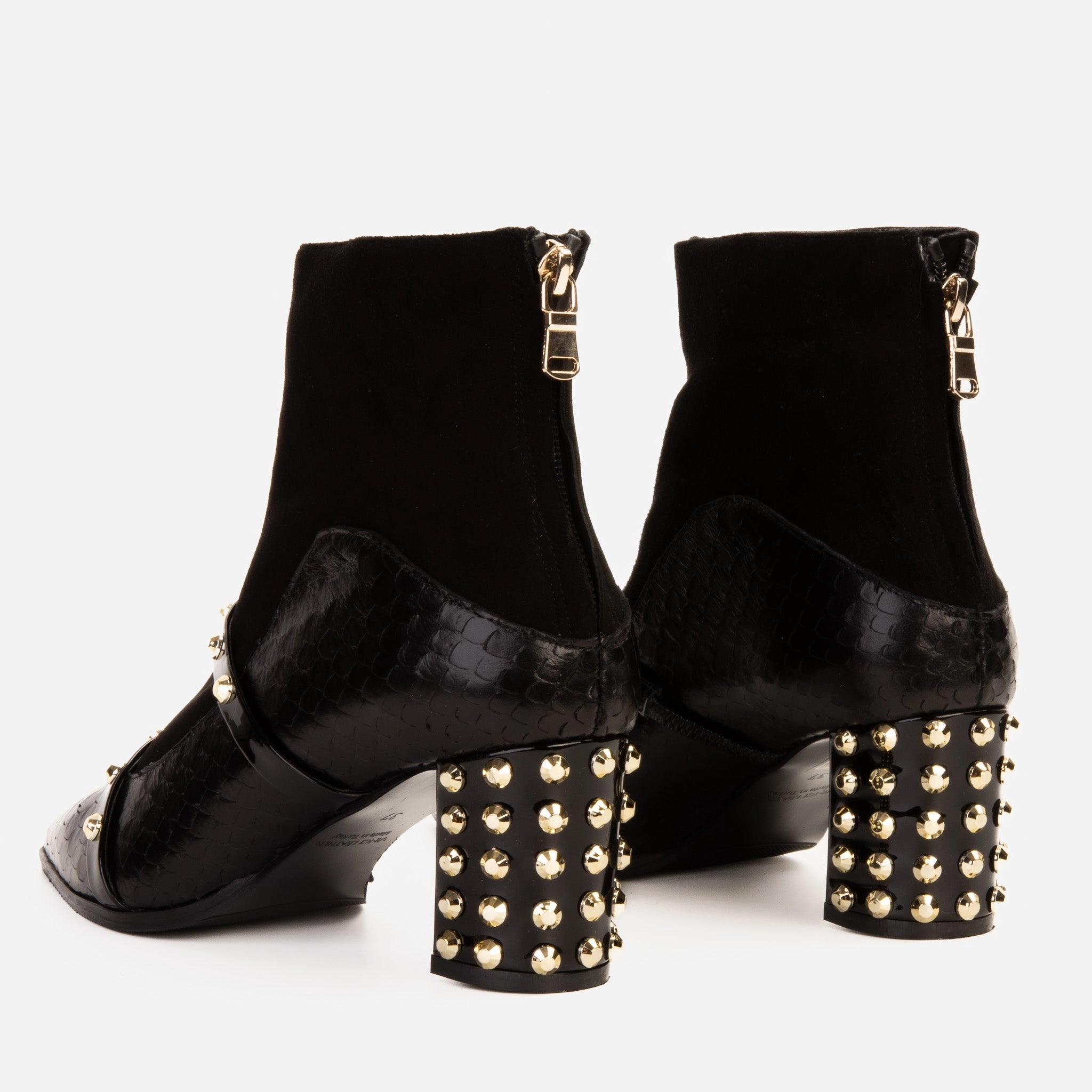 The  Valentina Leather Block Heel Women Boot Suede Knee High Boots Flat