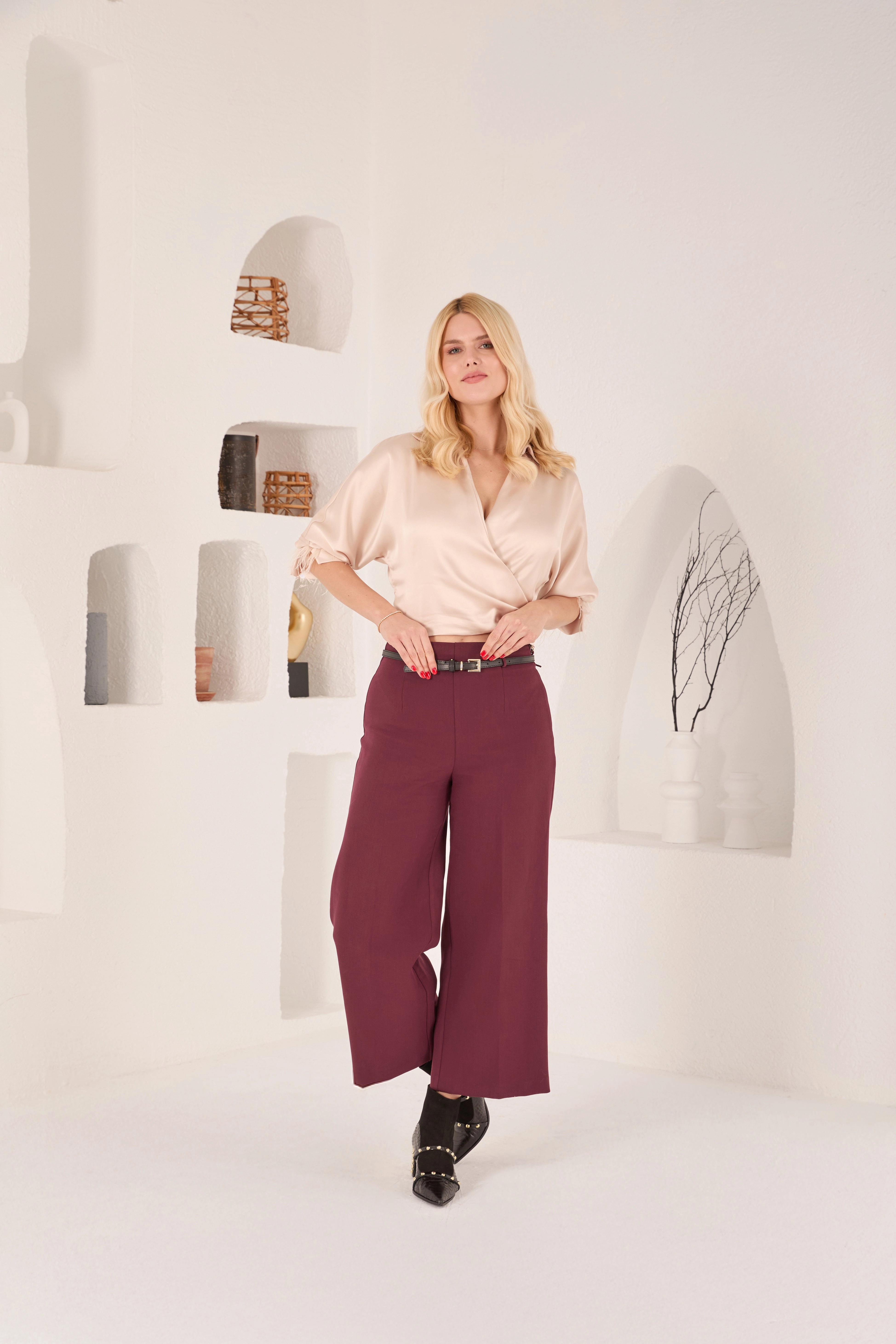 Hoof Boots The  Valentina Leather Block Heel Women Boot