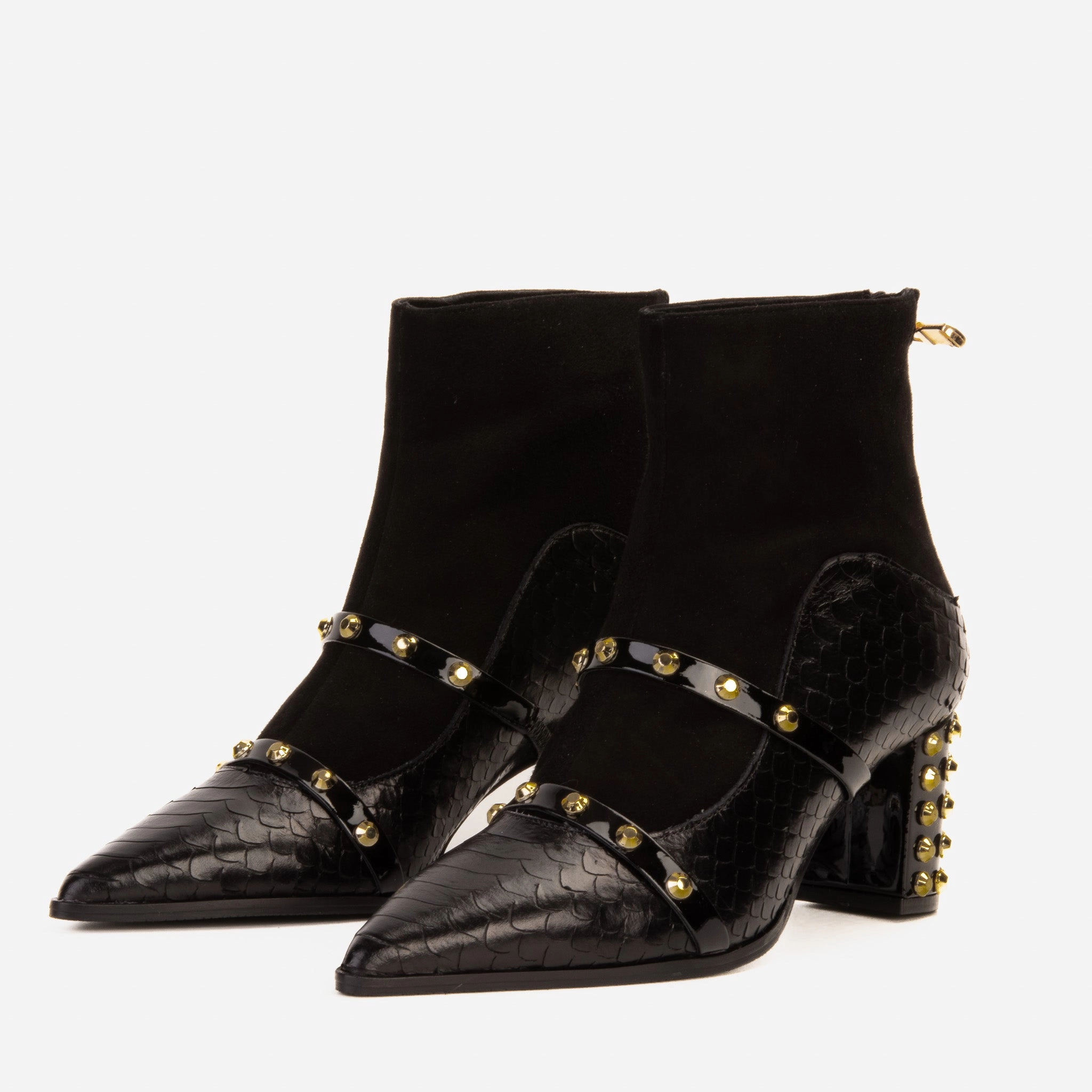 The  Valentina Leather Block Heel Women Boot Sport Boots