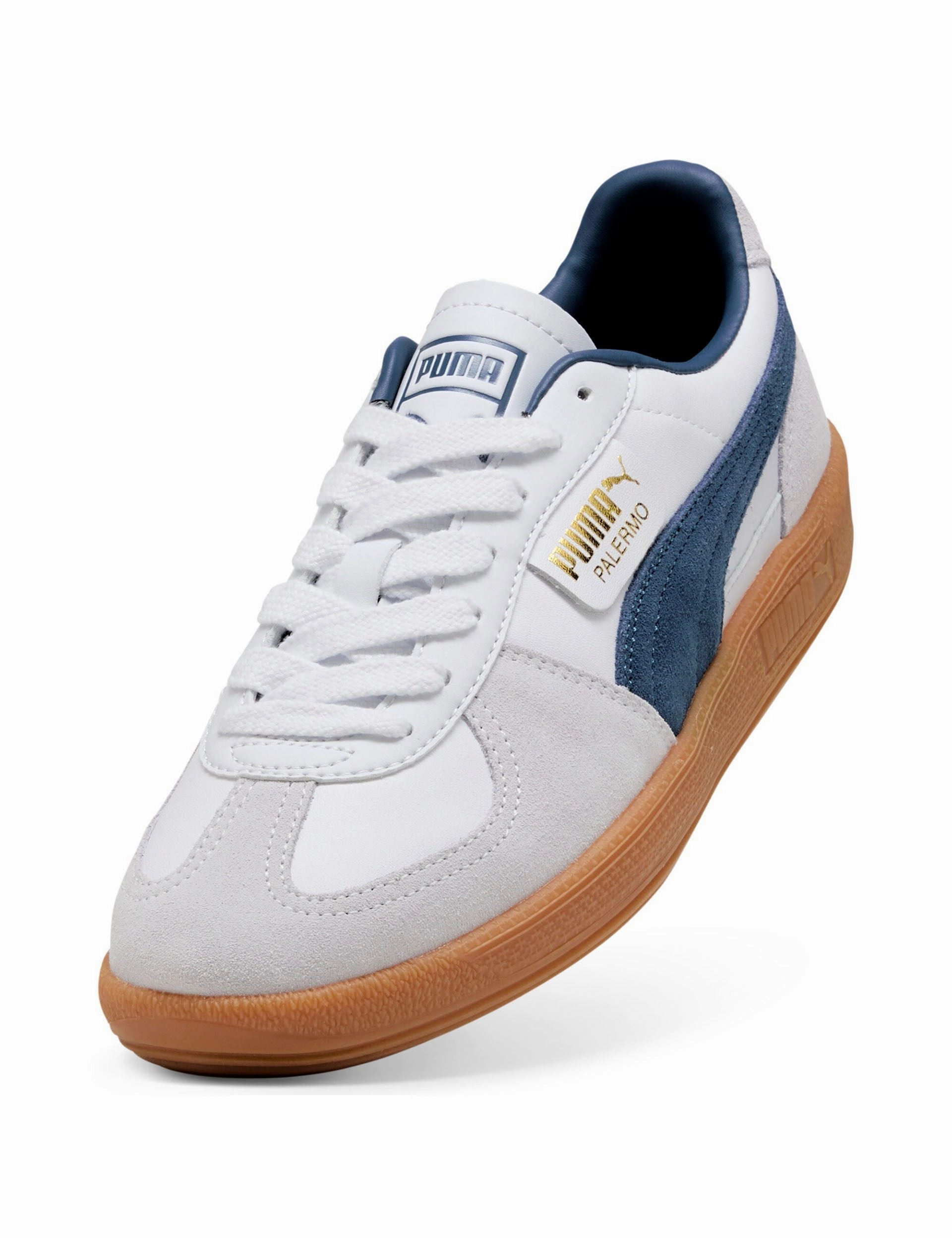 History Of Puma Shoes Palermo - White-Dark Indigo