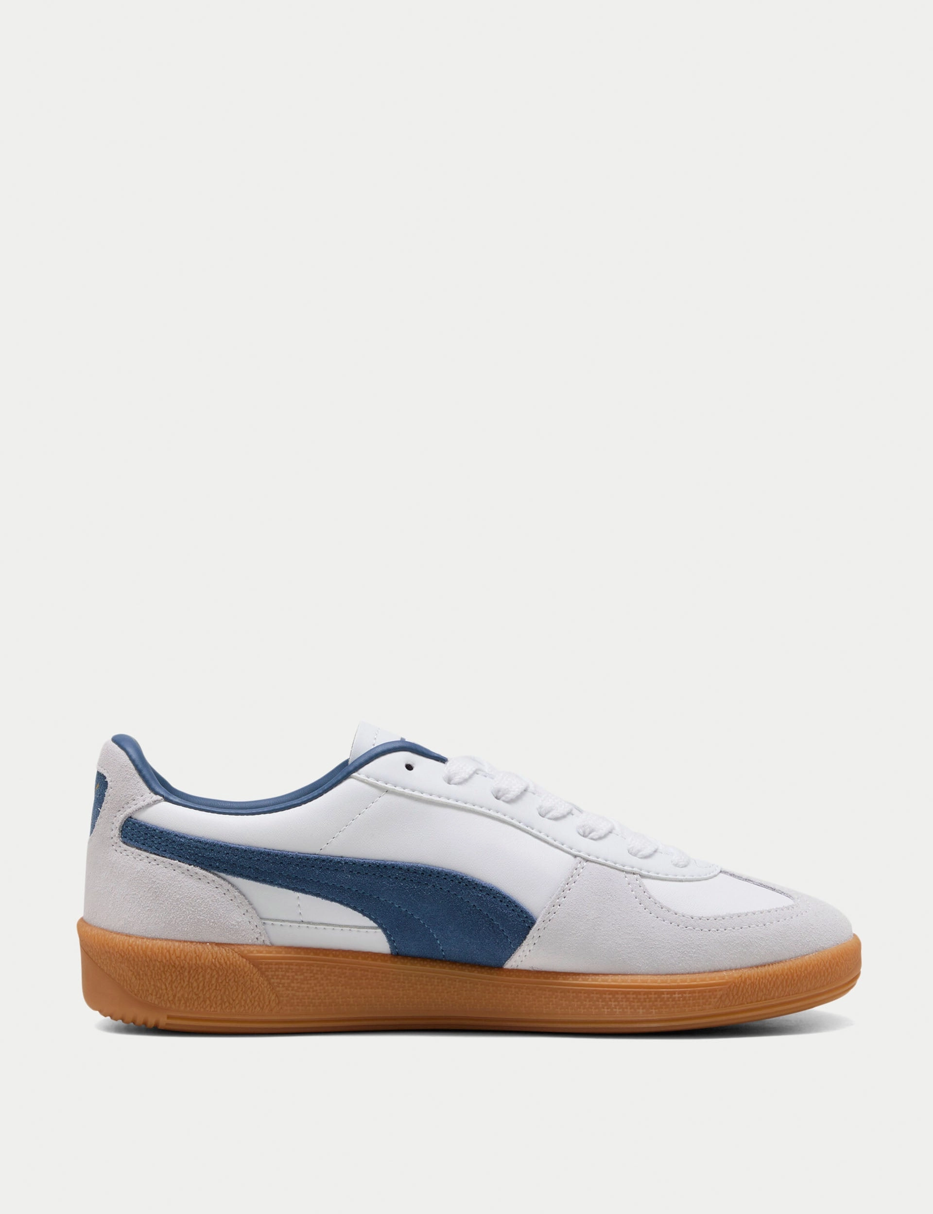 Palermo - White-Dark Indigo Puma Soccer Training Shoes