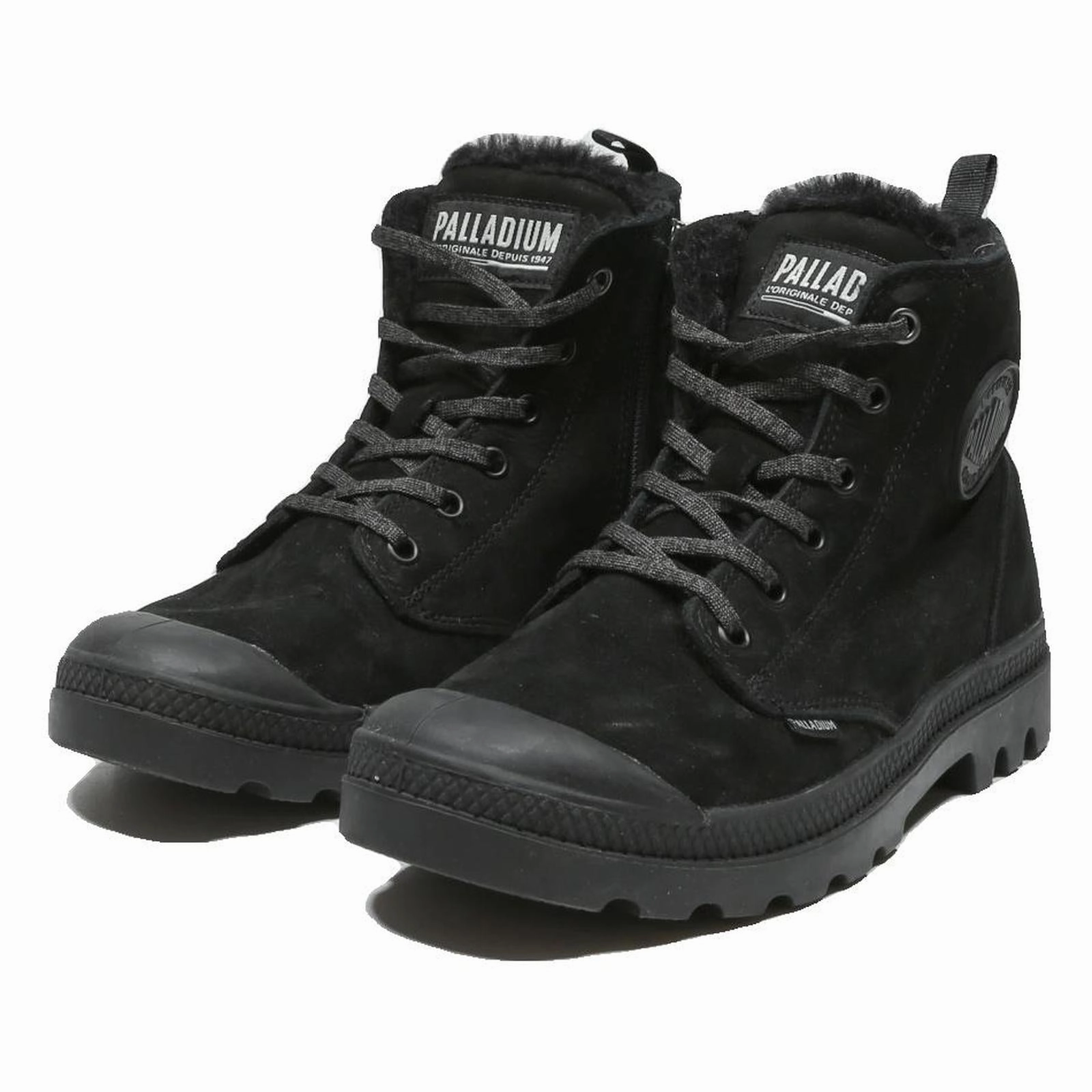 PALLADIUM Womens Black Lace-Up Synthetic Boots UK 6.5 Comfortable Winter Chloe Betty Boots