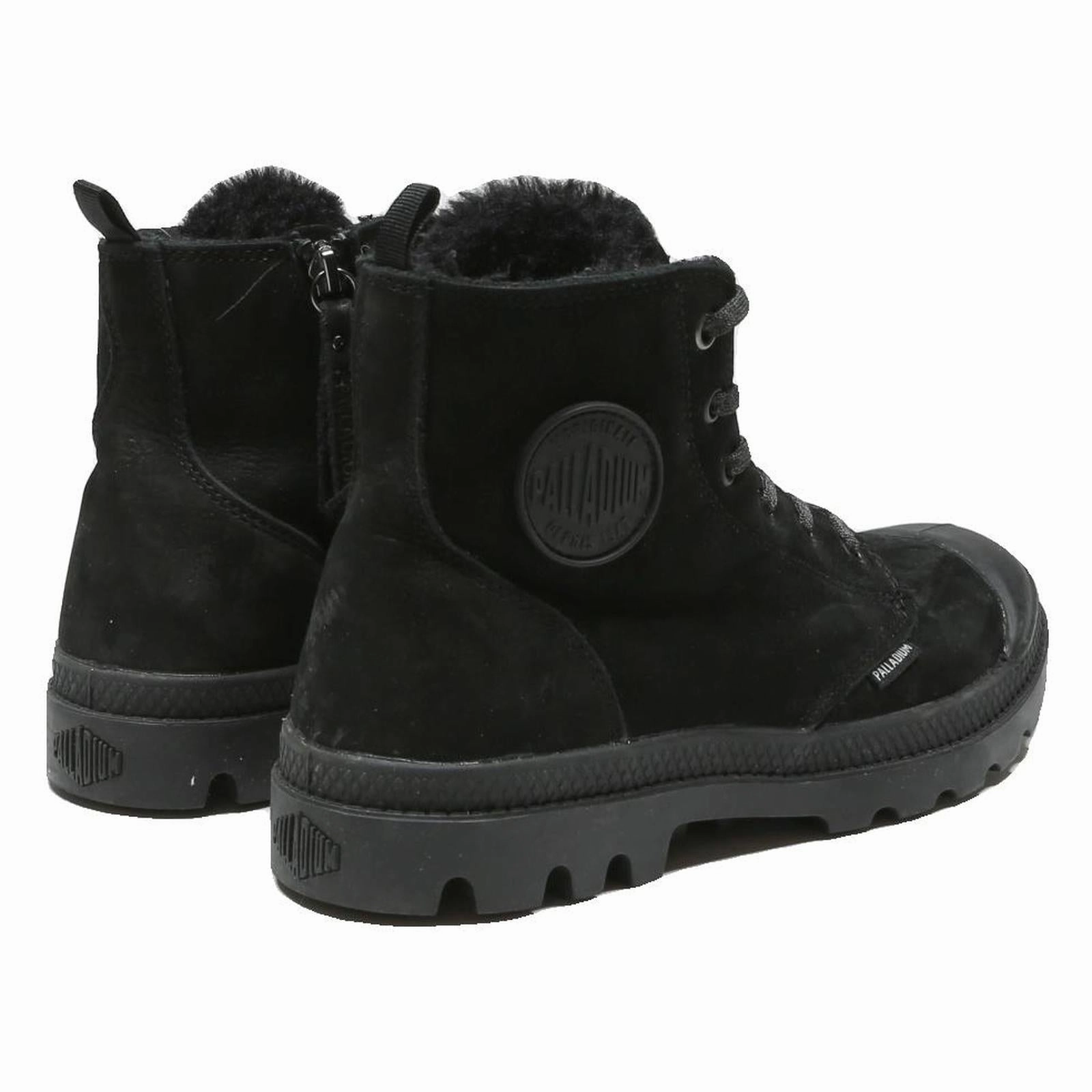 Jcpenney Cowgirl Boots PALLADIUM Womens Black Lace-Up Synthetic Boots UK 6.5 Comfortable Winter