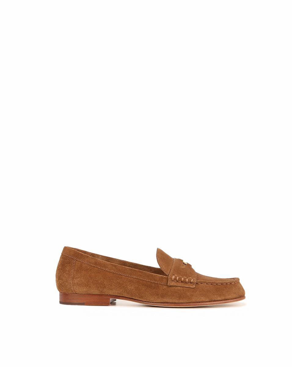 Asos Slip On Loafers Penny Suede Loafer