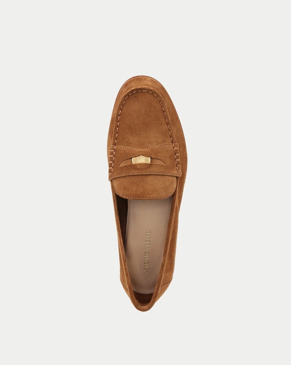 Penny Suede Loafer Loafers Slip Off Heel