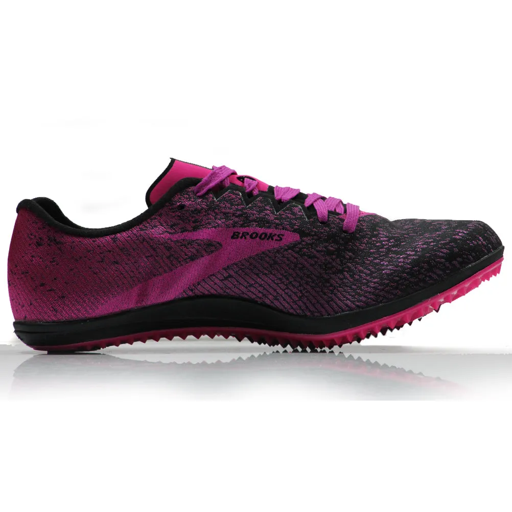 Best Running Shoes For Overpronators Brooks Mach 19 Women's Cross Country Running Spike - Black/Hollyhock/Pink