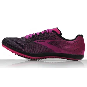 Best Running Shoes For Runners Brooks Mach 19 Women's Cross Country Running Spike - Black/Hollyhock/Pink