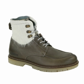 Birkenstock Men's Timmins High Natural Leather Boots Zip Up Cowboy Boots