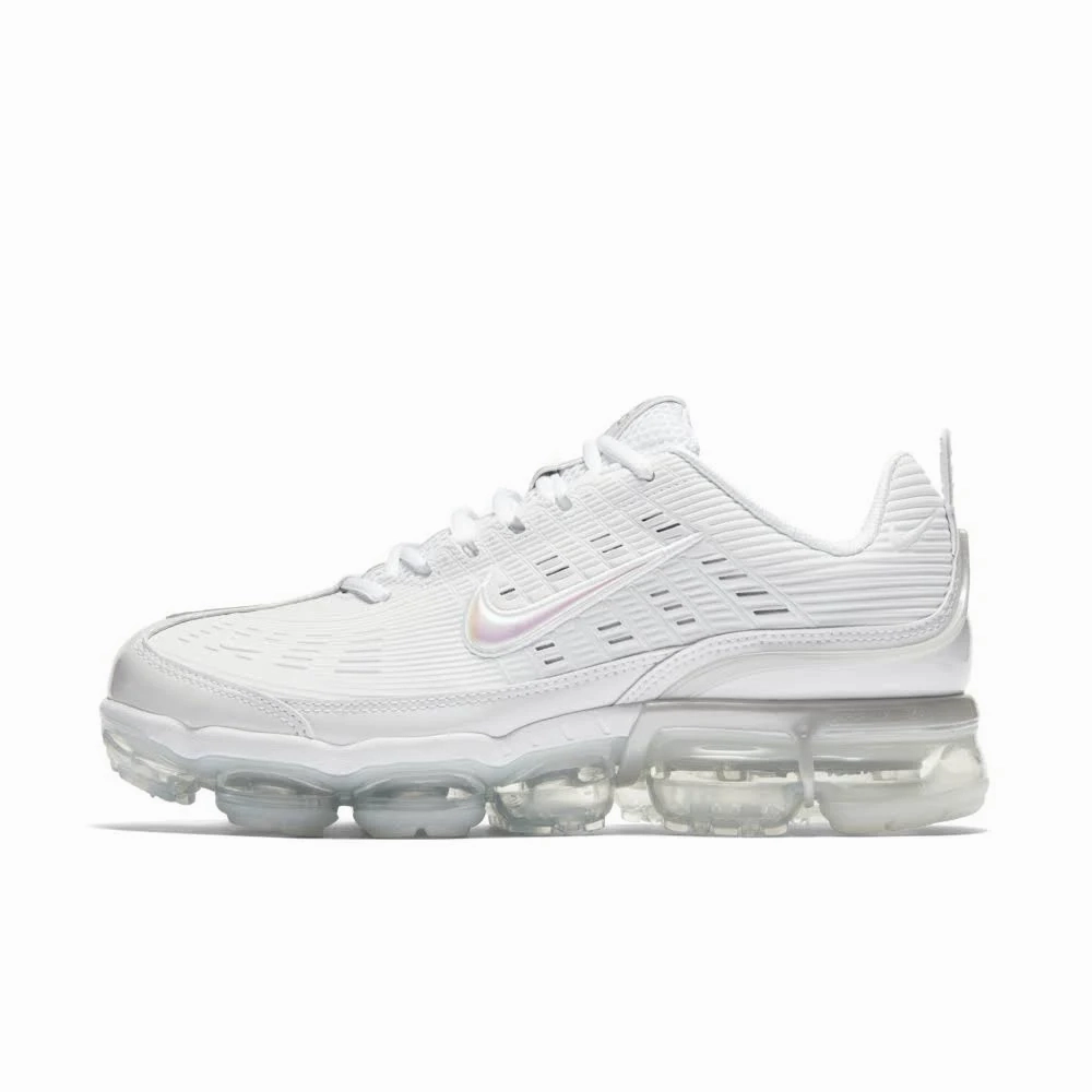 Nike Men's Vapor Max 360 Shoes - Triple White Nike Zip Up Shoes
