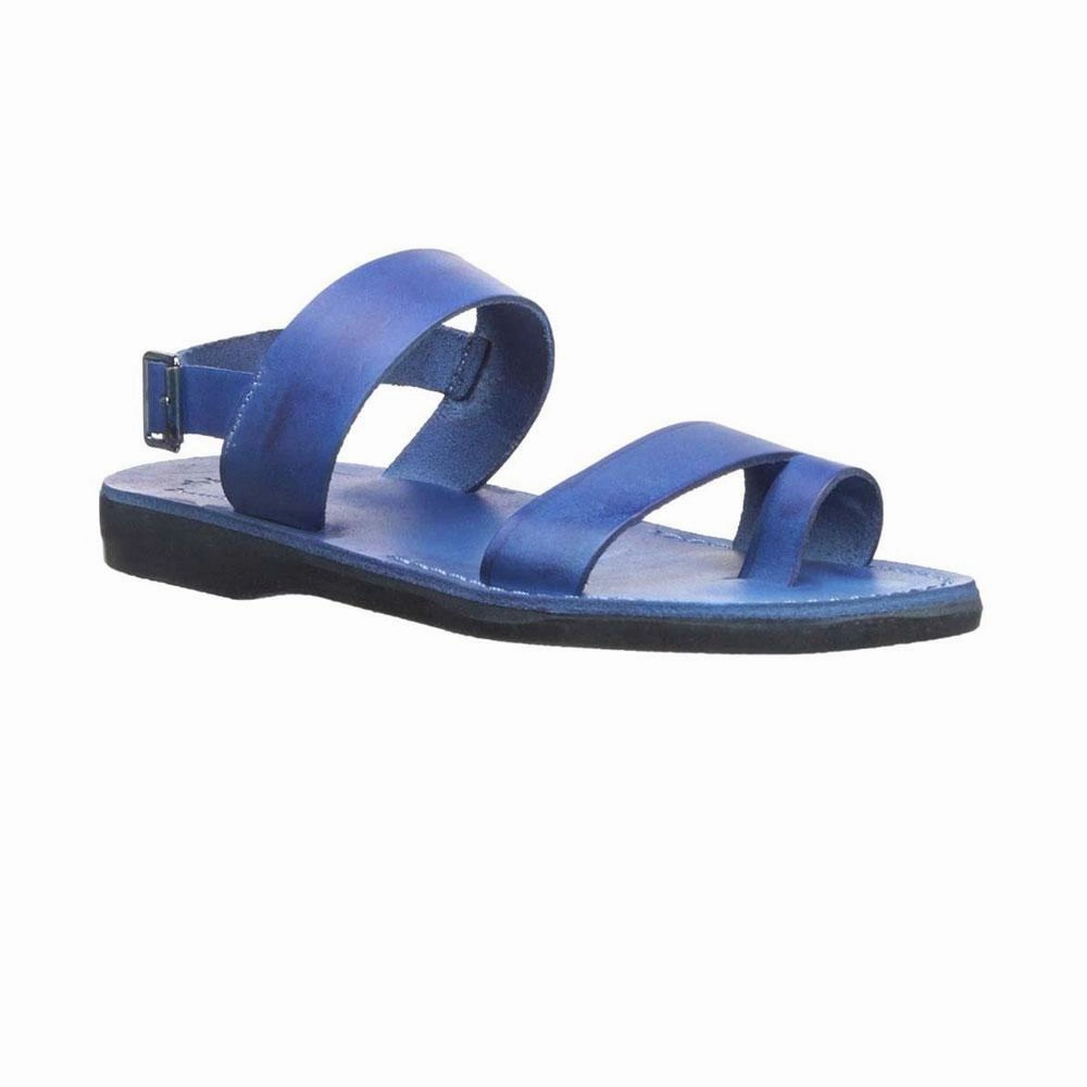 Carmel - Leather Ankle Strap Sandal | Blue Sandals Target
