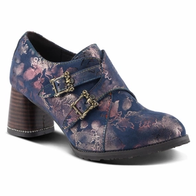 Boat Shoes And Dress Pants L'artiste By Spring Step Maisiana Navy Multi Suede Pump (Women's)