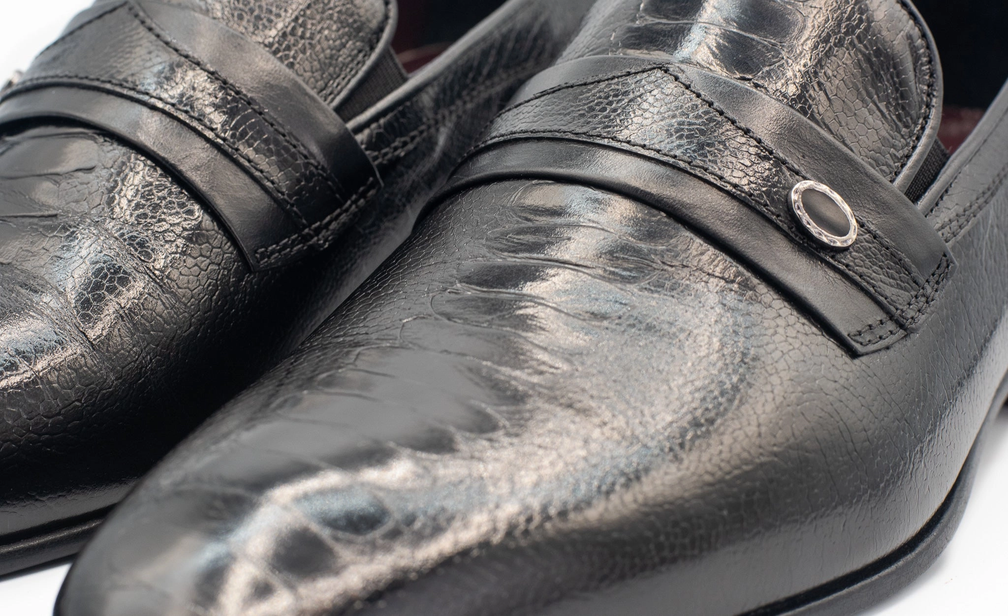 The Bangkok Black Penny Loafer Men Shoe Mary Jane Flat Dress Shoes