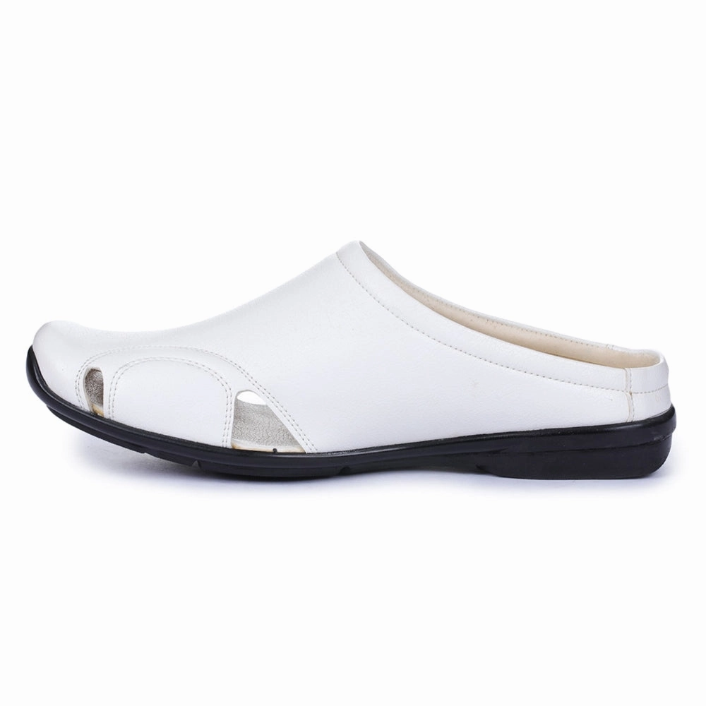 Fortune Black Casual Slip-on Mules For Men J-153 By Liberty Shaun Slippers