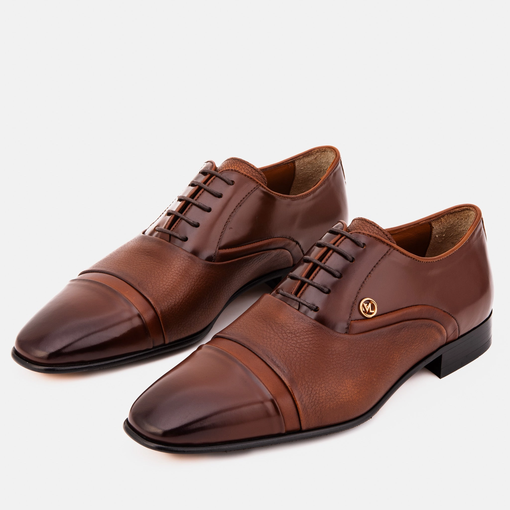 Running Shoes The Rockwell Handmade Tan Leather Cap Toe Oxford Men Shoe