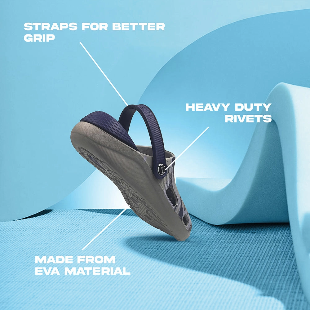 A-HA Navy Blue Casual Slingback Clogs For Men LPMXT-811 By Liberty Swords And Sandals Two