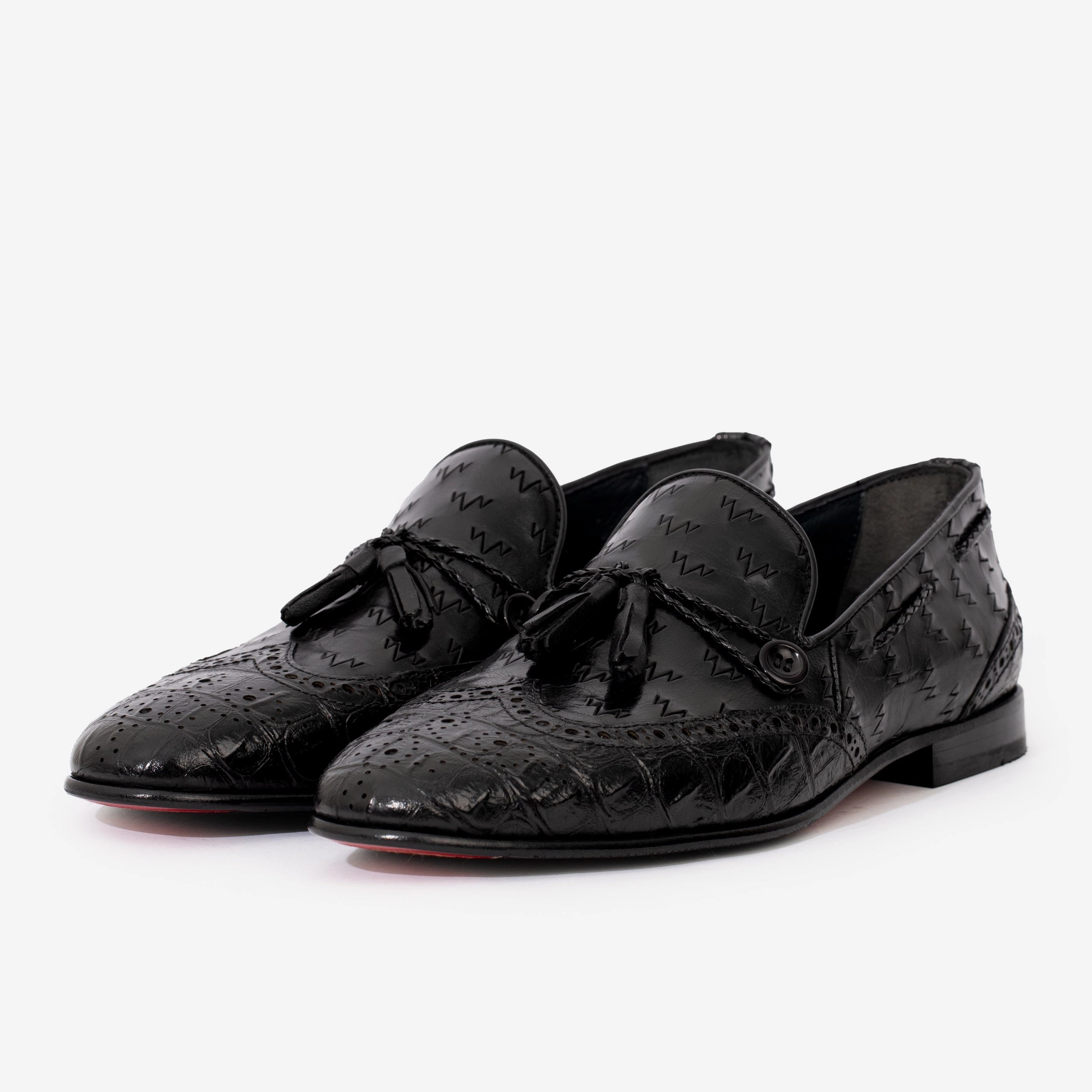 Wearing Dress Shoes Casually The Istanbul Black Leather Tassel Loafer Men Shoe