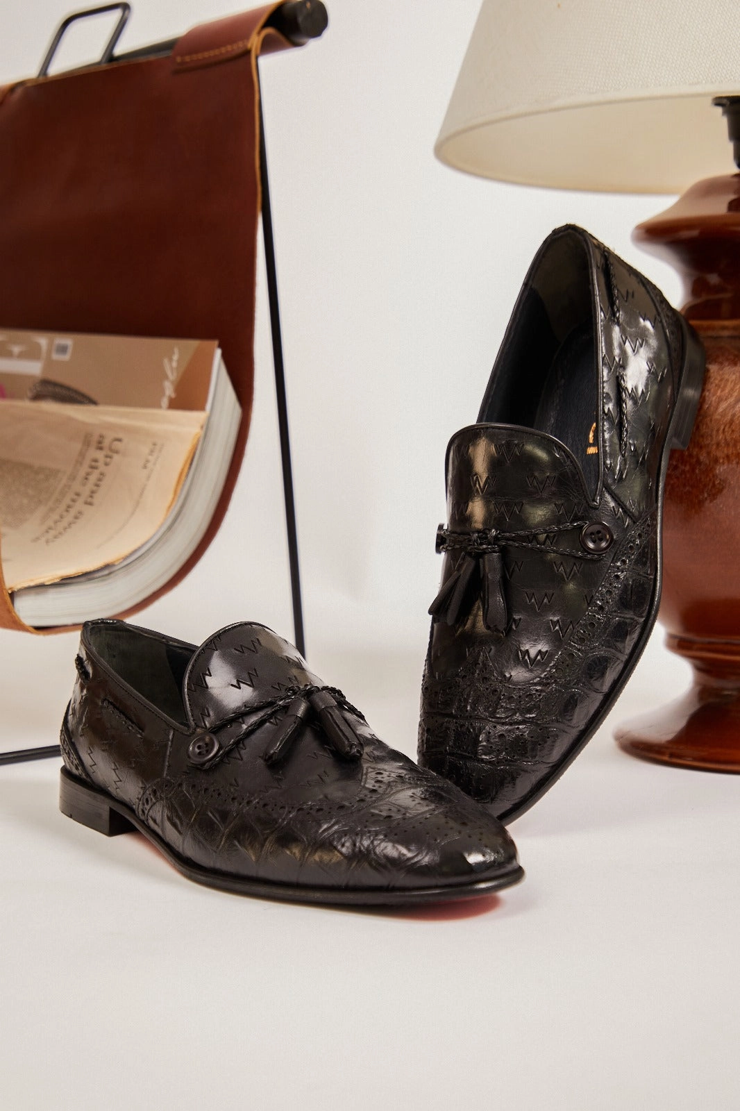 Zota Dress Shoes The Istanbul Black Leather Tassel Loafer Men Shoe