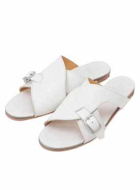 Sandals Mexico SEMI GLOSS TANNED LEATHER FLAT SANDALS