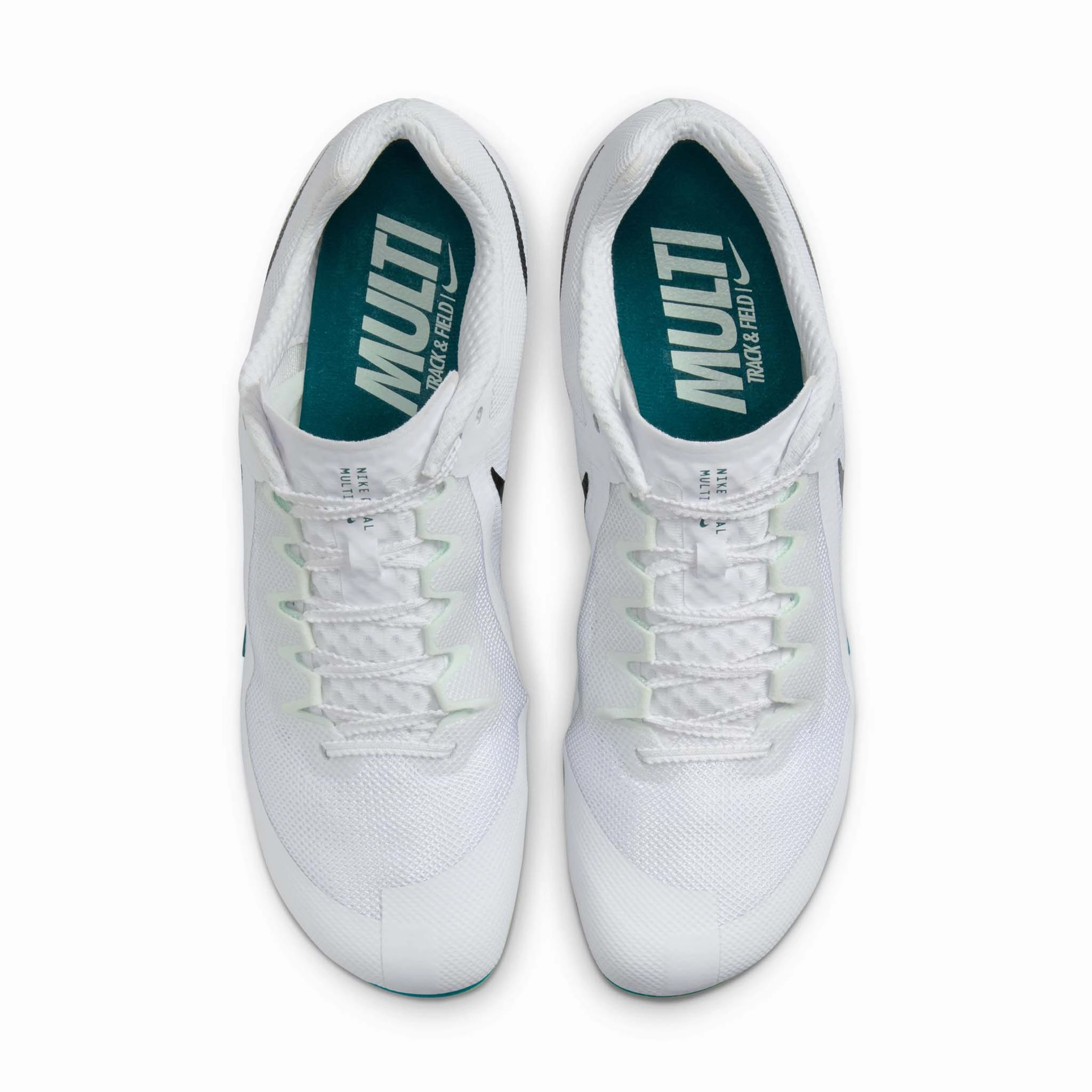 Sneakers Shoes Nike Nike | Unisex Zoom Rival Track & Field Multi-Event Spikes - White/Black-Bright Spruce-Vapor Green