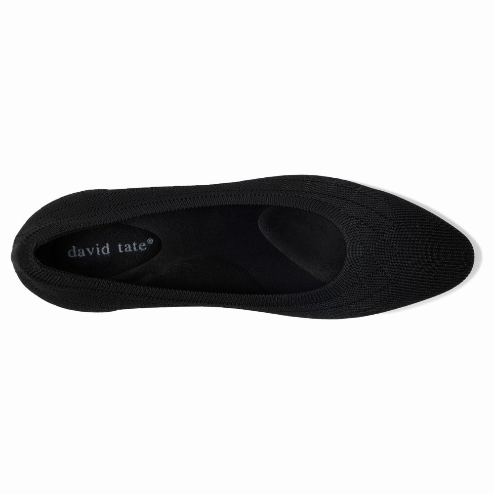 David Tate Carla Black Stretch Pump (Women's)