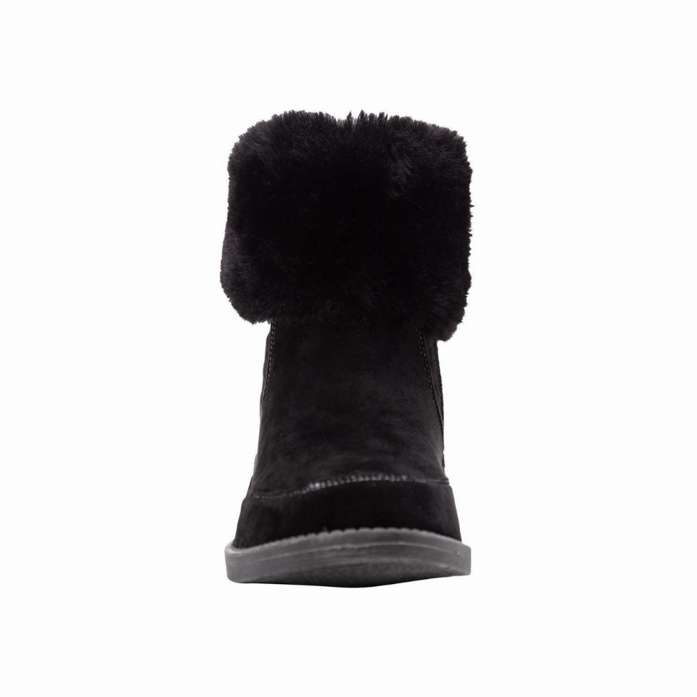 Scuba Boots Propet Tabitha Faux Fur Ankle Black Boot (Women's)