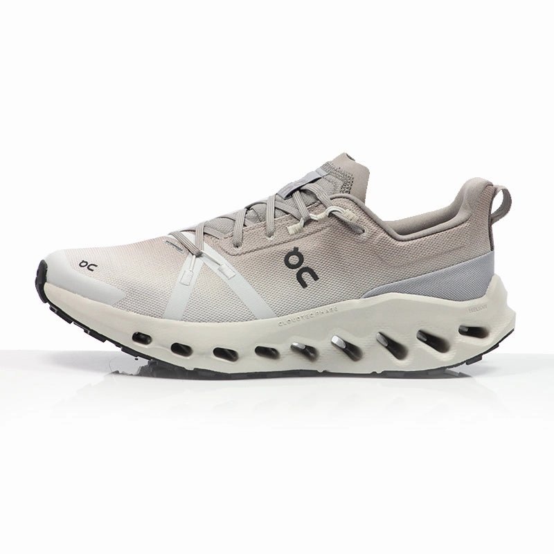 On Cloudsurfer Trail Waterproof Women's Trail Shoe - Desert/Wolf Cushioned Running Shoes