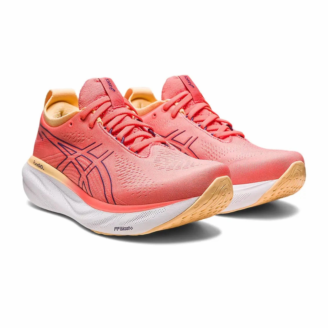 Asics Best Selling Shoes Womens ASICS GEL-Nimbus 25 - Papaya / Dusty Purple
