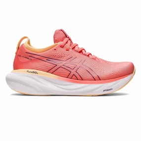Womens ASICS GEL-Nimbus 25 - Papaya / Dusty Purple Asics Gel Pulse 10 Running Shoes